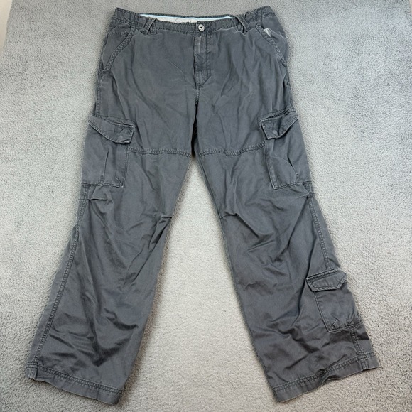 Nike Air Jordan Cargo Pants Mens 36x29 Black Baggy Drawstring